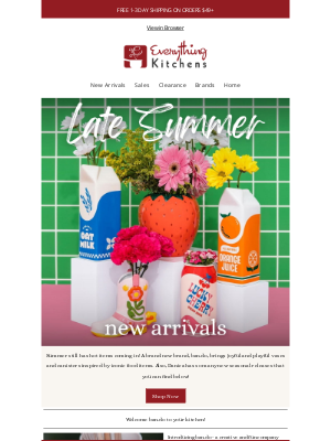 Everything Kitchens - August NEW ARRIVALS ⭐ Potato Chip Vases & Fall Arrivals
