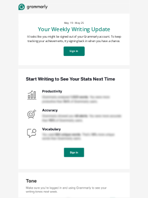 Did you take a writing break?