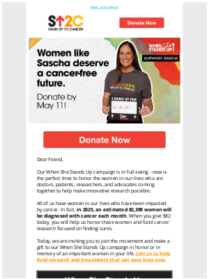 Stand Up to Cancer (SU2C) - Your gift is still pending 🎁
