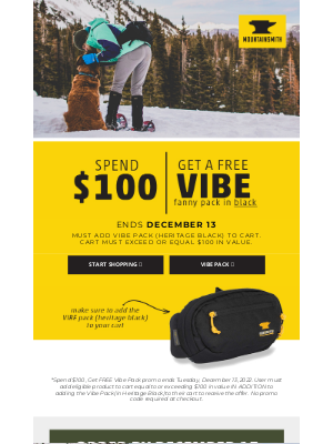 Mountainsmith - FREE Vibe Pack you say?