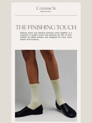 Comme Si - In the Details: Socks of the Season