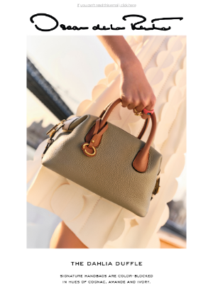 Oscar de la Renta - The Color-Blocked Dahlia Duffle