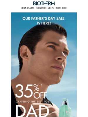 Biotherm - Father's Day Sale: 35% Off