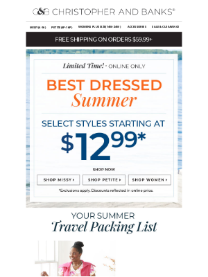 Christopher & Banks - Everything You Need for Summer Travel