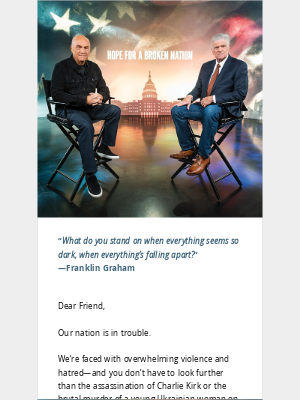 Billy Graham Evangelistic Association - A Message of Hope for a Broken Nation