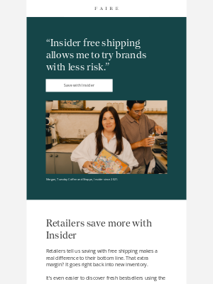 Faire - See why retailers choose Insider
