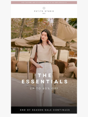 Petite Studio - Final Markdown: Basics Worth Building On