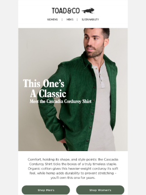 Toad&Co - Our Timeless Take On Corduroy