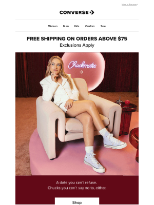 Converse - Amelia Dimoldenberg is the host of Chuckmates