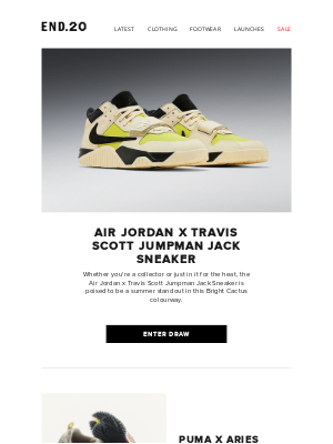 END. - Air Jordan x Travis Scott Jumpman Jack - enter draw