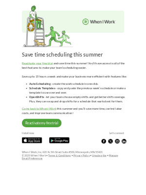 When I Work - Cool off with easier scheduling