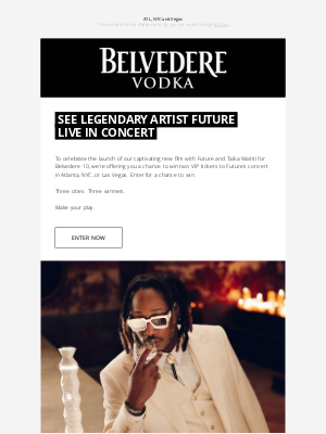 Belvedere - Future is Calling: Win VIP Tickets to His Concert