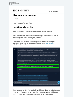 CB Insights - AI & longevity