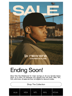New Era Cap - 60% off ending soon