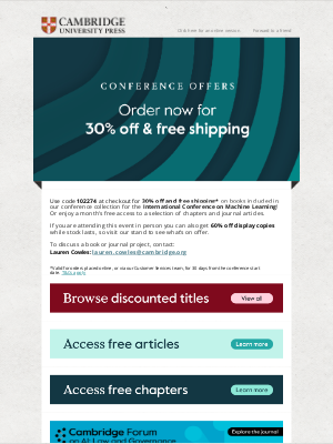 Cambridge University Press - 30% off the latest Computer Science titles for ICML 2025