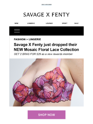 Savage X Fenty - PSA Babe: 2 for $29 Bras!
