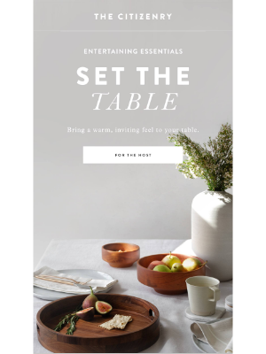 The Citizenry - For the Host: Entertaining Essentials