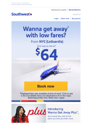 Southwest Airlines - Low fares from the New York Area. We've got 'em.