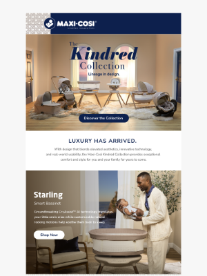 Maxi-Cosi - Discover the craftsmanship and innovation of The Kindred Collection.