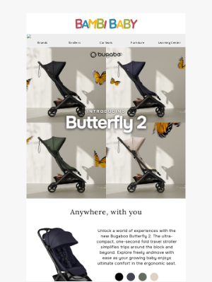 Bambi Baby Store - 🦋 Get Ready for the NEW Bugaboo Butterfly 2!