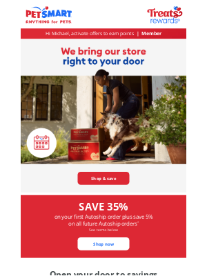 More time for your pet family with 35% OFF 1st Autoship