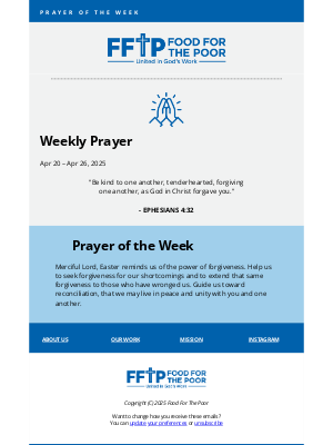 Food For The Poor - 🙏 Prayer of the Week