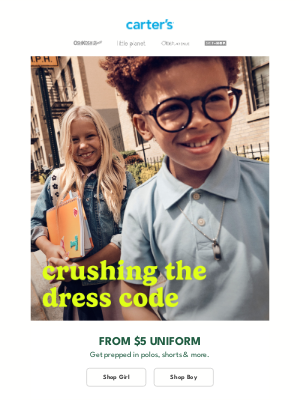 OshKosh B'Gosh - Dress code = CRUSHED 👉 polos, shorts & more