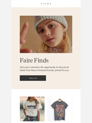 Faire - Support US brands with your first order