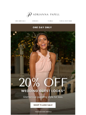 Adrianna Papell - Flash Sale ⚡ 20% Off Wedding Guest Looks