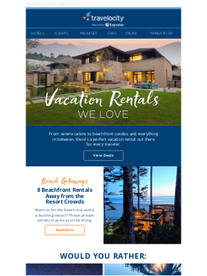 Travelocity - The perfect vacation rental is waiting for you