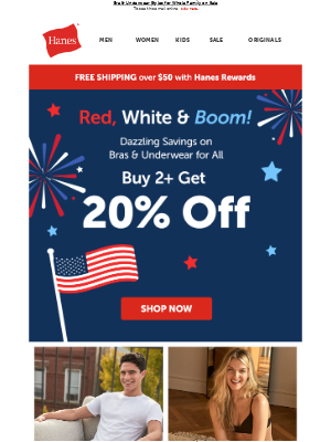 Hanes - This Is Explosive! 🧨  Buy 2+ Get 20% Off Ignites Now