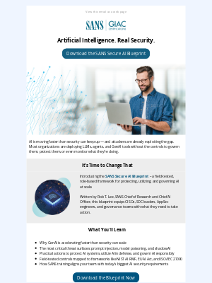 SANS Institute - [NEW] Your Blueprint for Secure AI Adoption is Here