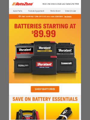 AutoZone - 🥵Heat got your battery? We can help