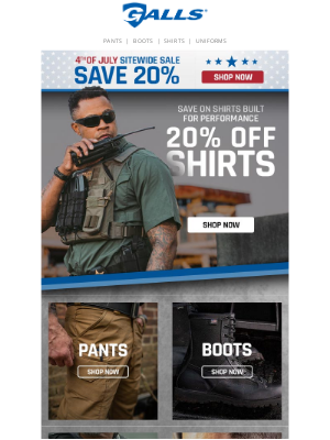 Galls - To the Brave: Save 20% Sitewide Now!