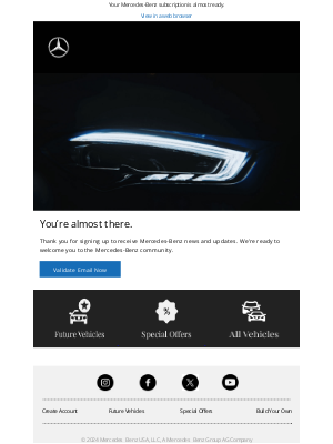 Mercedes-Benz USA - Confirm your email address