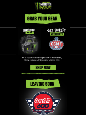 Monster Energy - Shop the Summer of Monster Mayhem Store