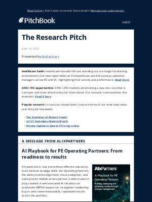 PitchBook Data - Everything in PE is logistics
