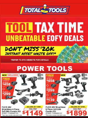 Total Tools (Australia) - Esther, Massive 34-Page Tax Time Catalogue OUT NOW at Total Tools! Unbeatable EOFY Deals!