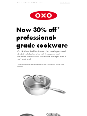 OXO - Get 30% off high-quality cookware