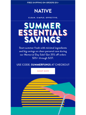 Native - Memorial Day Sale is winding down!⏰