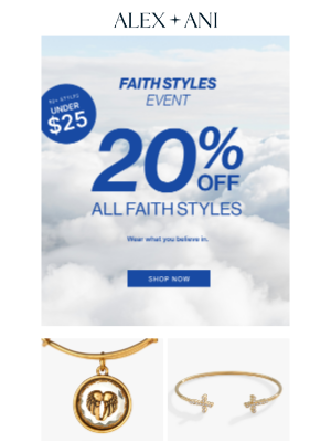 Alex and Ani - 20% Off All Faith Styles✨Over 50 Styles Under $25