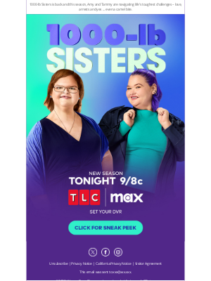 TLC Network - NEW SEASON 1000-lb Sisters premieres TONIGHT at 9/8c