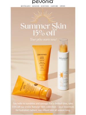 Pevonia Botanica - Our Summer Sale is Live: 15% Off ☀️
