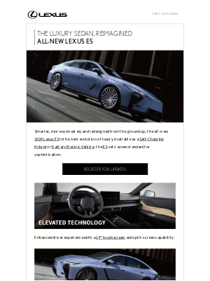 Lexus (Canada) - The next evolution of luxury has arrived in the all-new Lexus ES