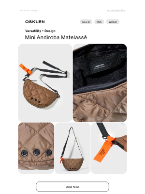Osklen (Brazil) - Osklen Bags | Mini Andiroba Matelassê