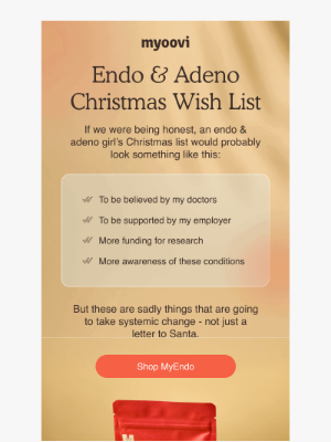 Myoovi - What Endo & Adeno Girls Want For Christmas