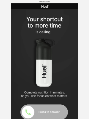 Huel - Your shortcut to more time ⏳