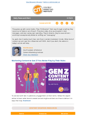 Content Marketing Institute - Marketing Content to Gen Z? You Better Play by Their Rules