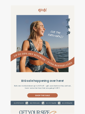 Nani Swimwear - Don’t Miss Out – Up To 50% Off Sitewide!!