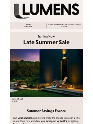 YLiving - Starting now: Late Summer Sale.